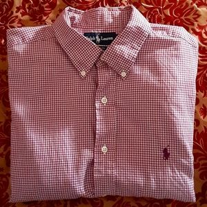 Ralph Lauren plaid button down shirt